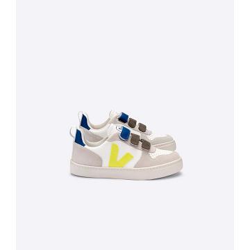 παπουτσια παιδικα Veja V-12 BONTON White/Blue | GR 753FDN